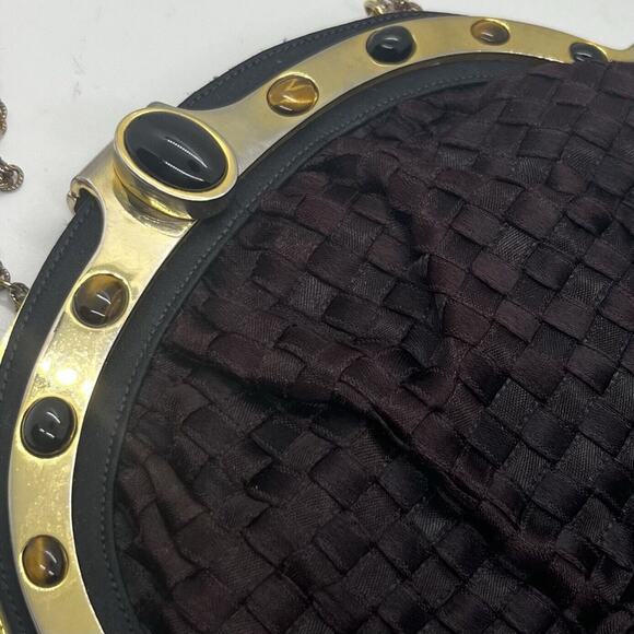 Vtg Finesse La Model Black Crossbody / Over Shoulder Bag - Picture 1 of 13